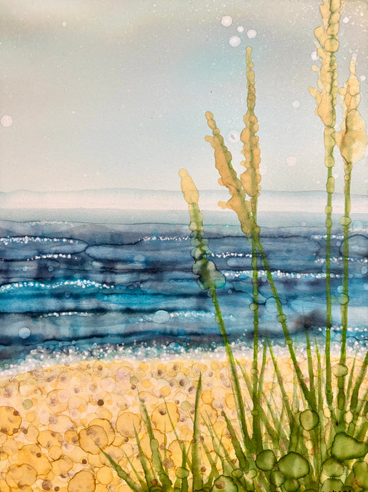 Lincoln Beach with Sea Grass