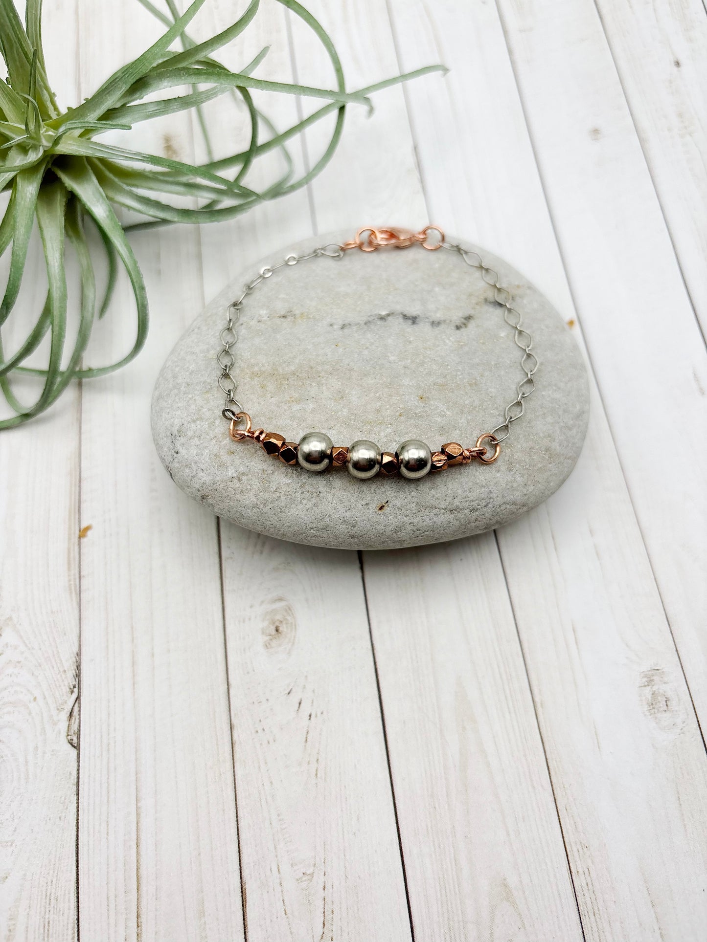 Silver Ball Stacking Bracelet