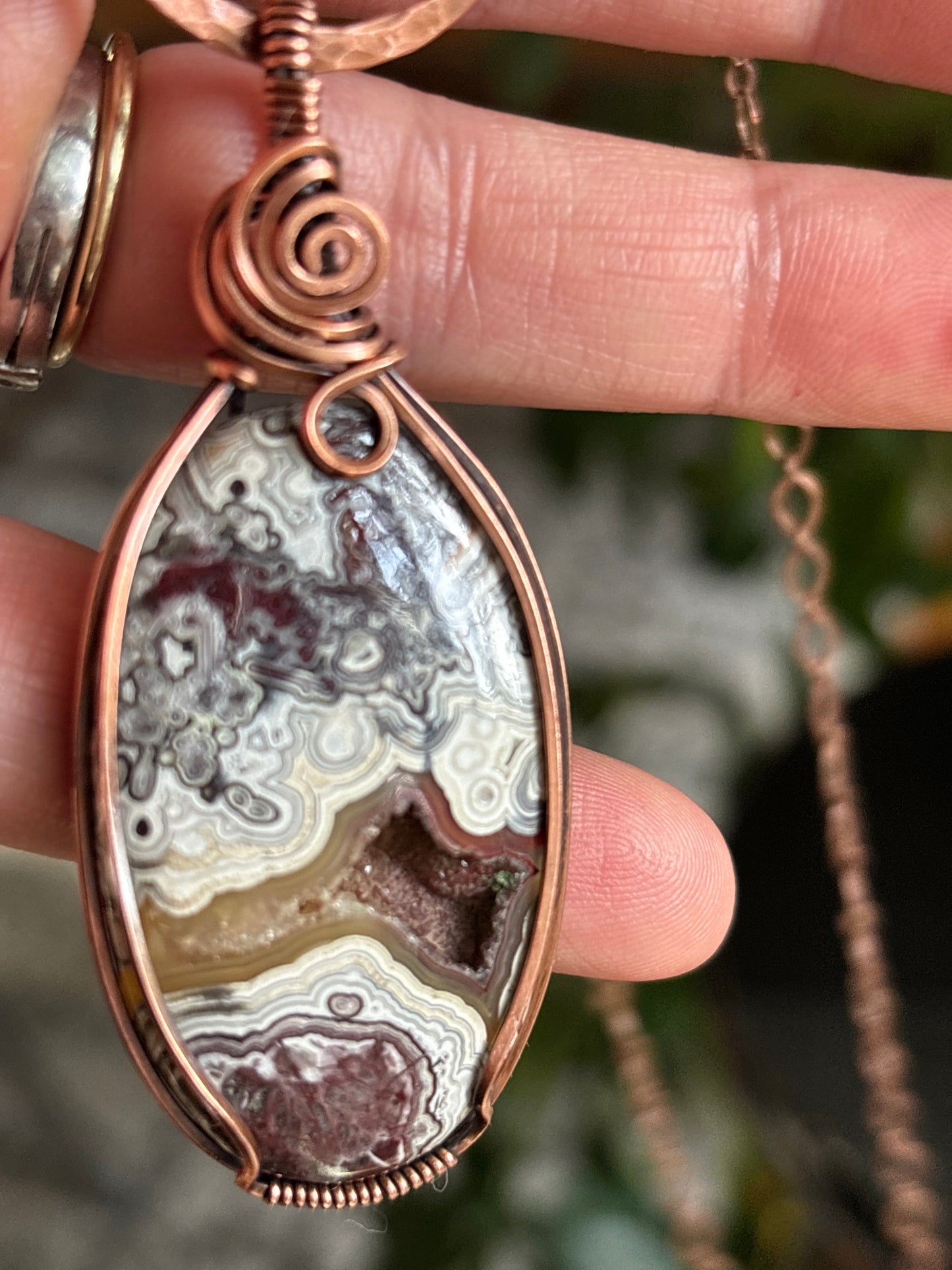 Crazy Lace Agate with Druse