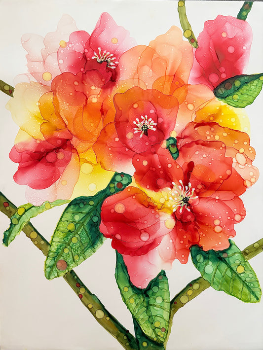 Red Rhododendrons