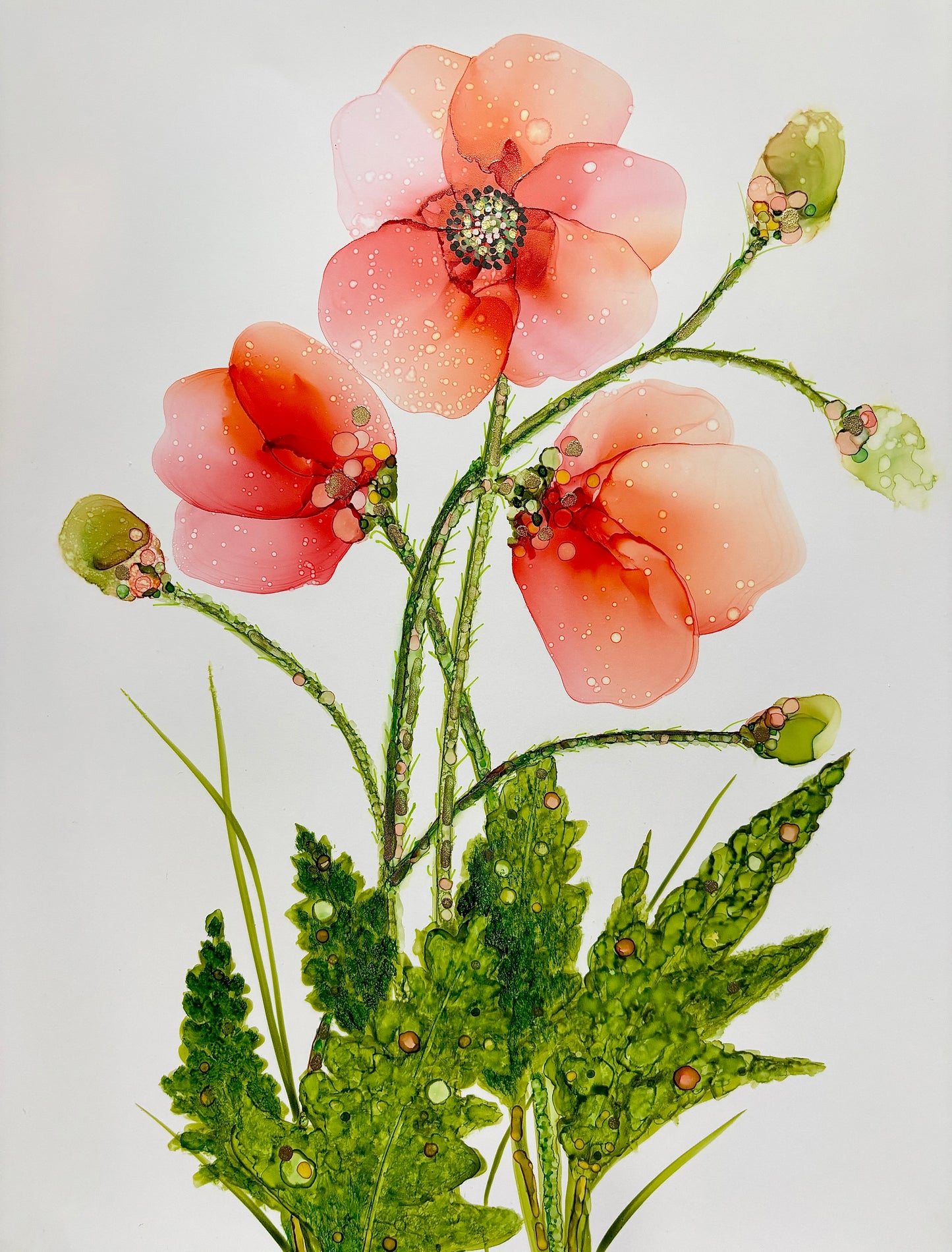 ORANGE POPPY CARD