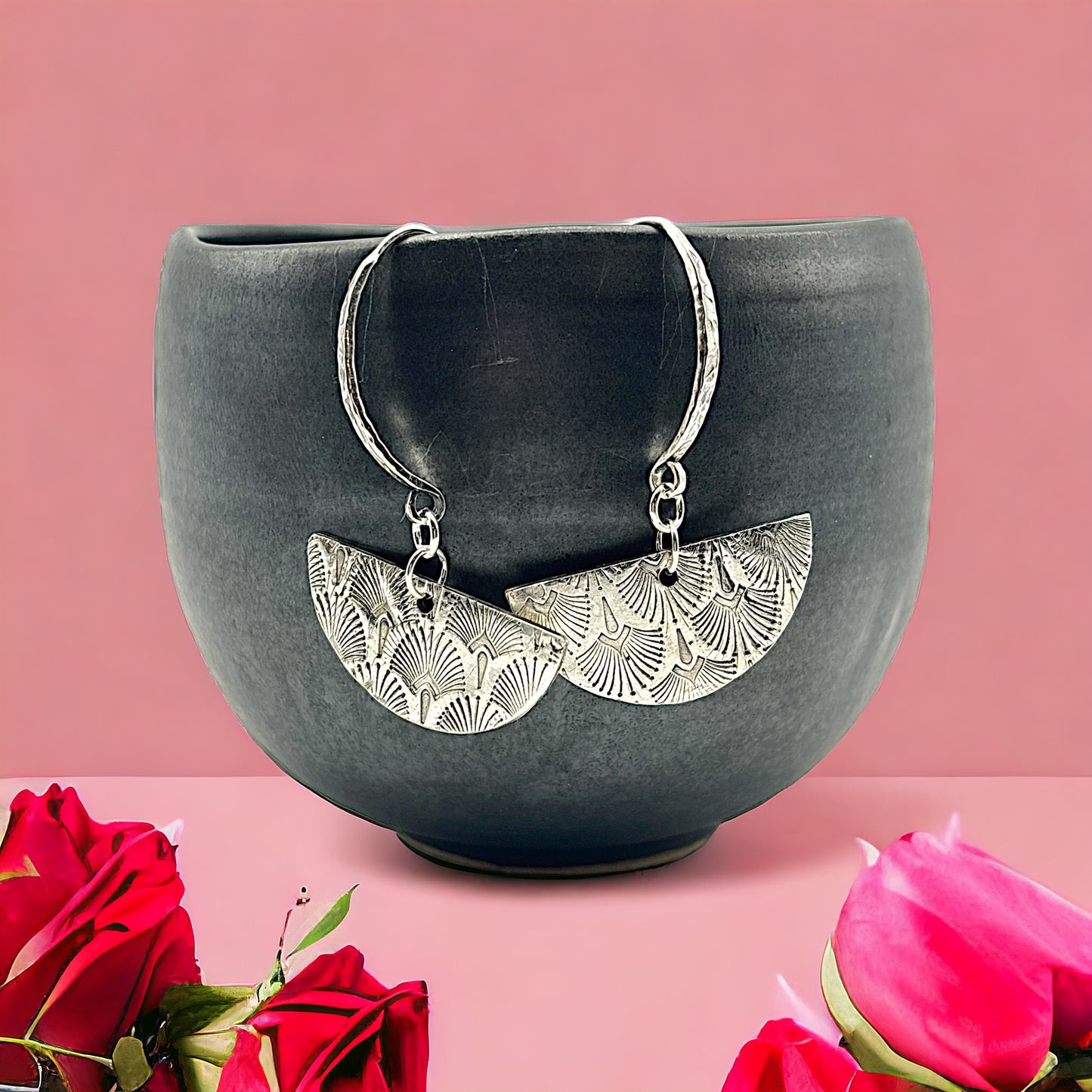 Half Circle Drop Earrings