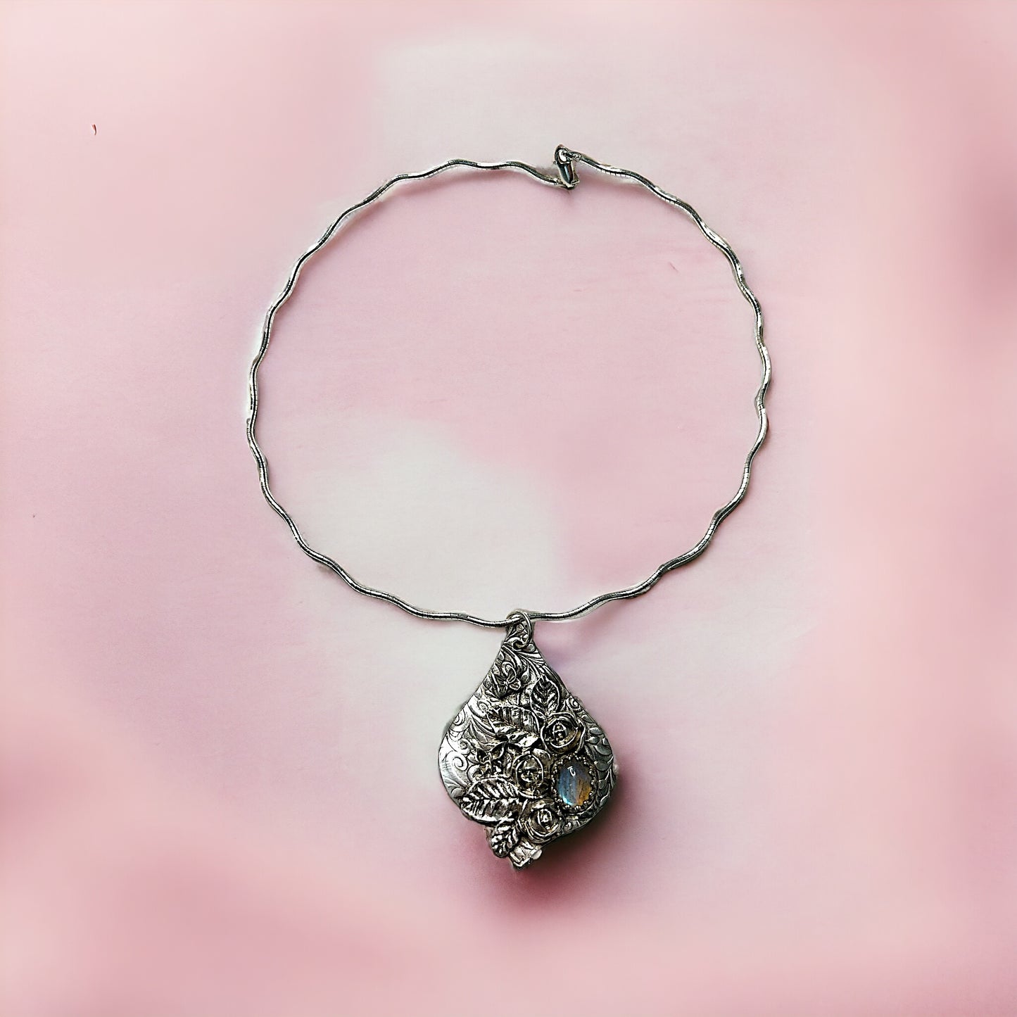 Butterflies in the Garden with Labradorite