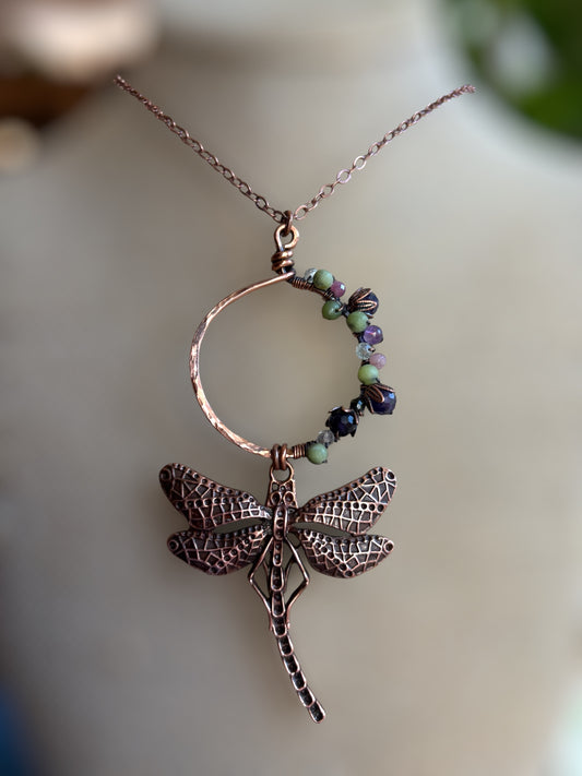 Dragonfly Circles the Garden