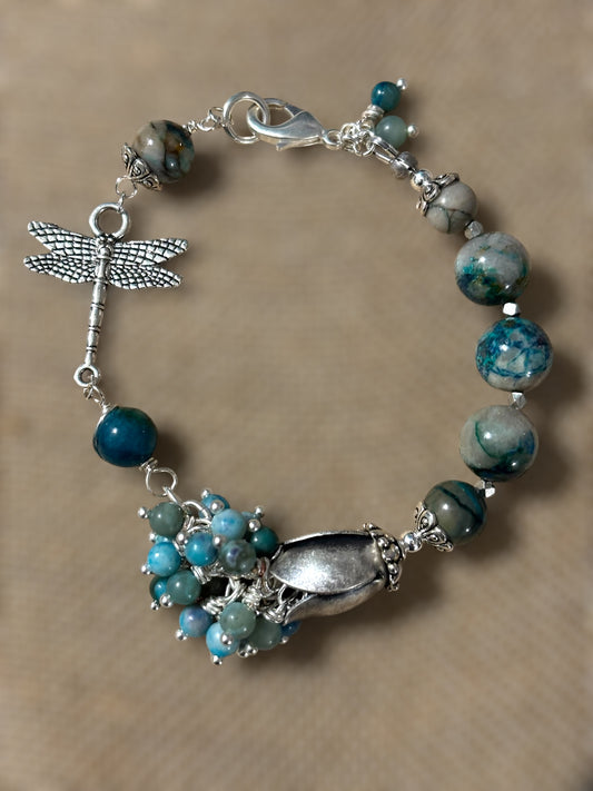 Blue and Silver Garden Bracelet