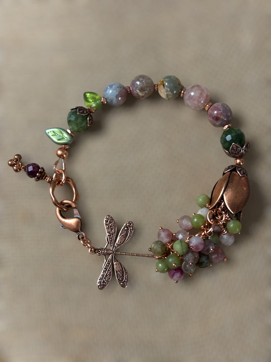 Turmaline garden bracelet 