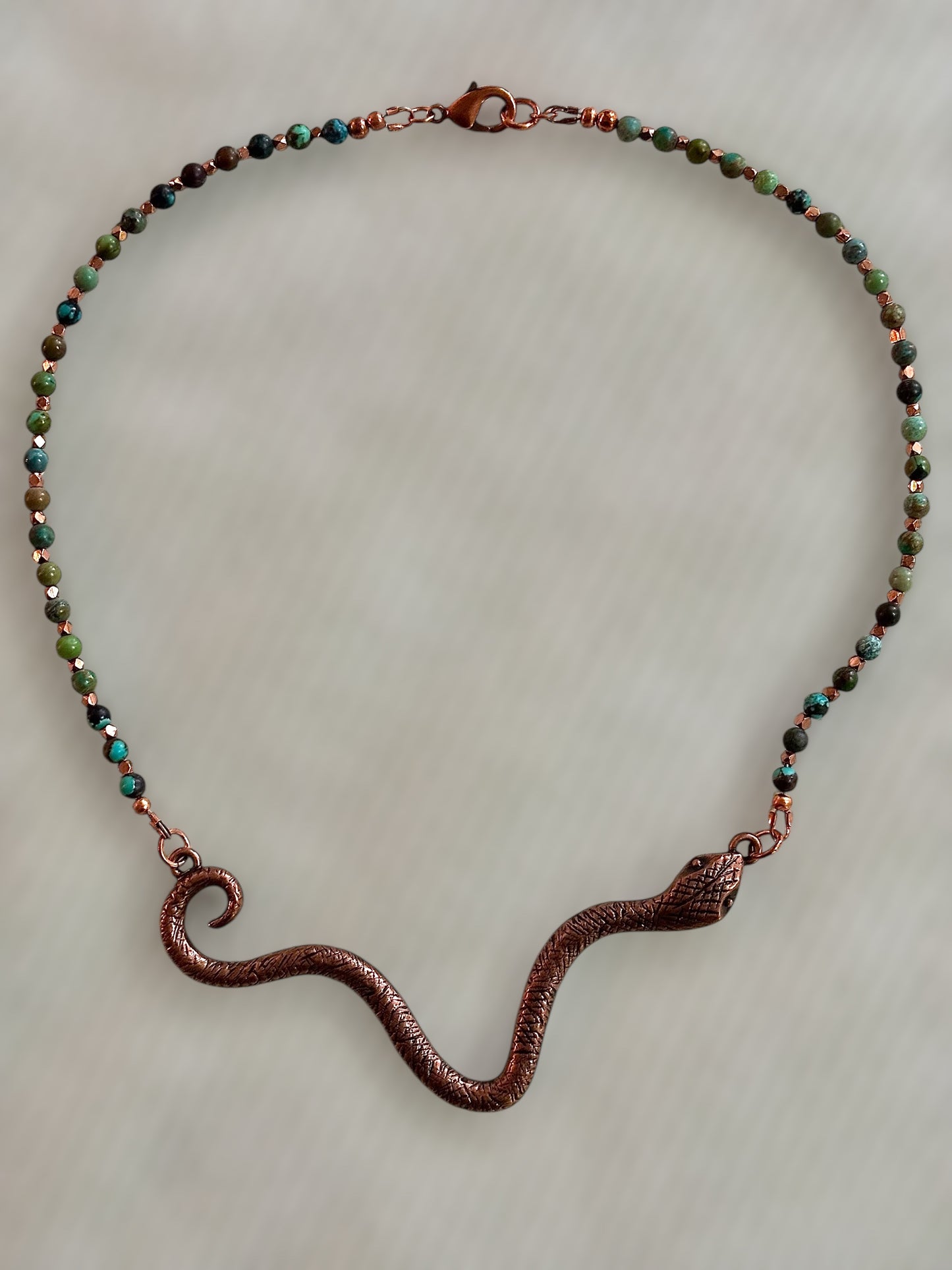 Snake and Turquoise Necklace 