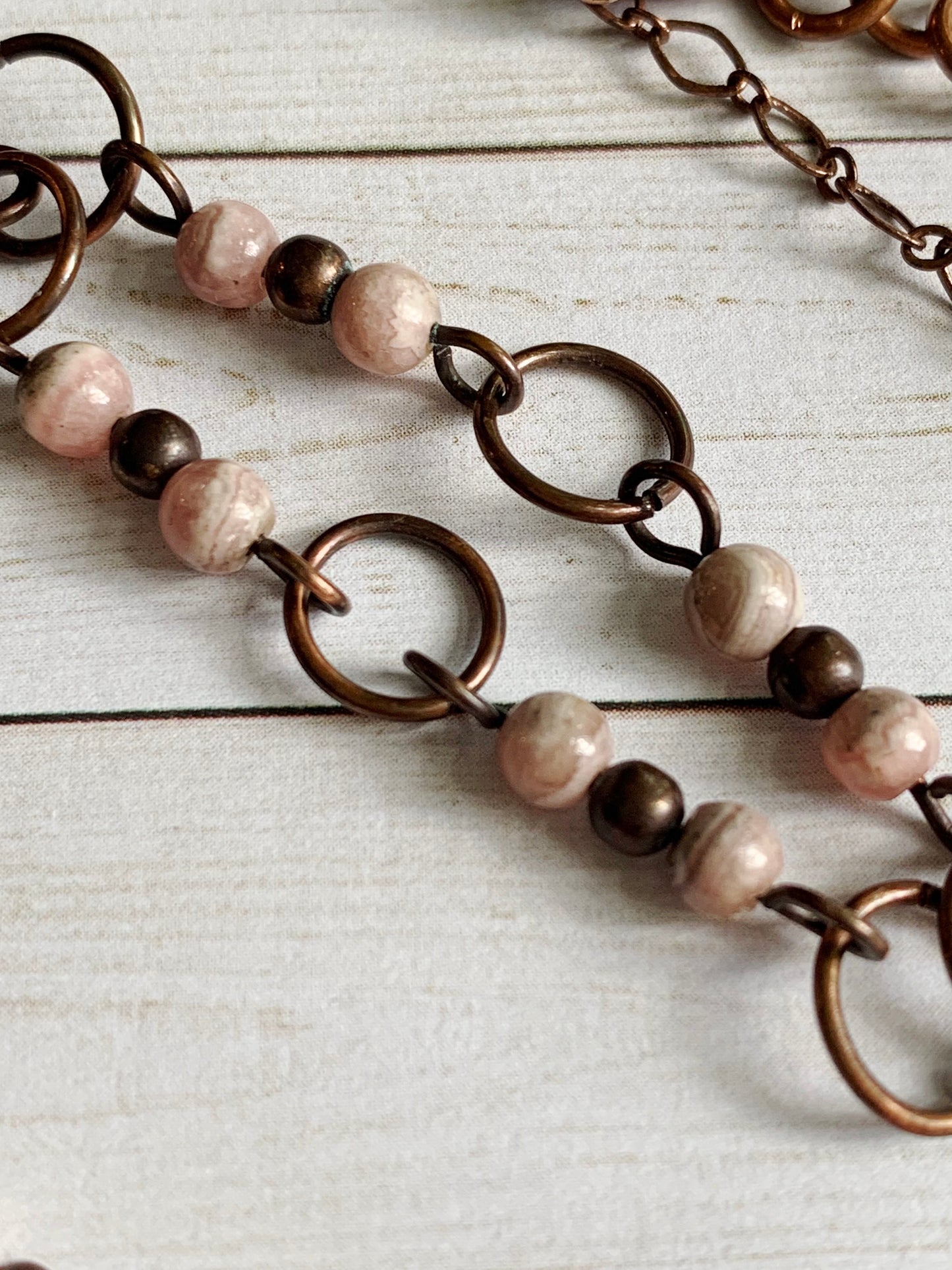 Rhodonite and Butterfly Necklace