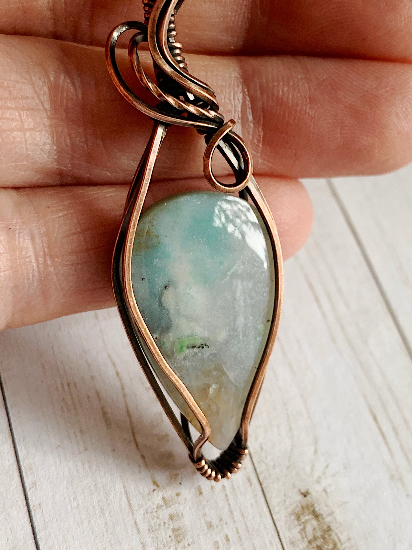 Wood Opal Necklace