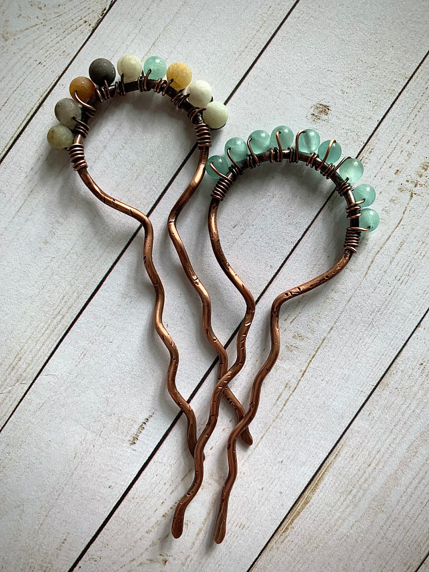 Beaded Hairpins