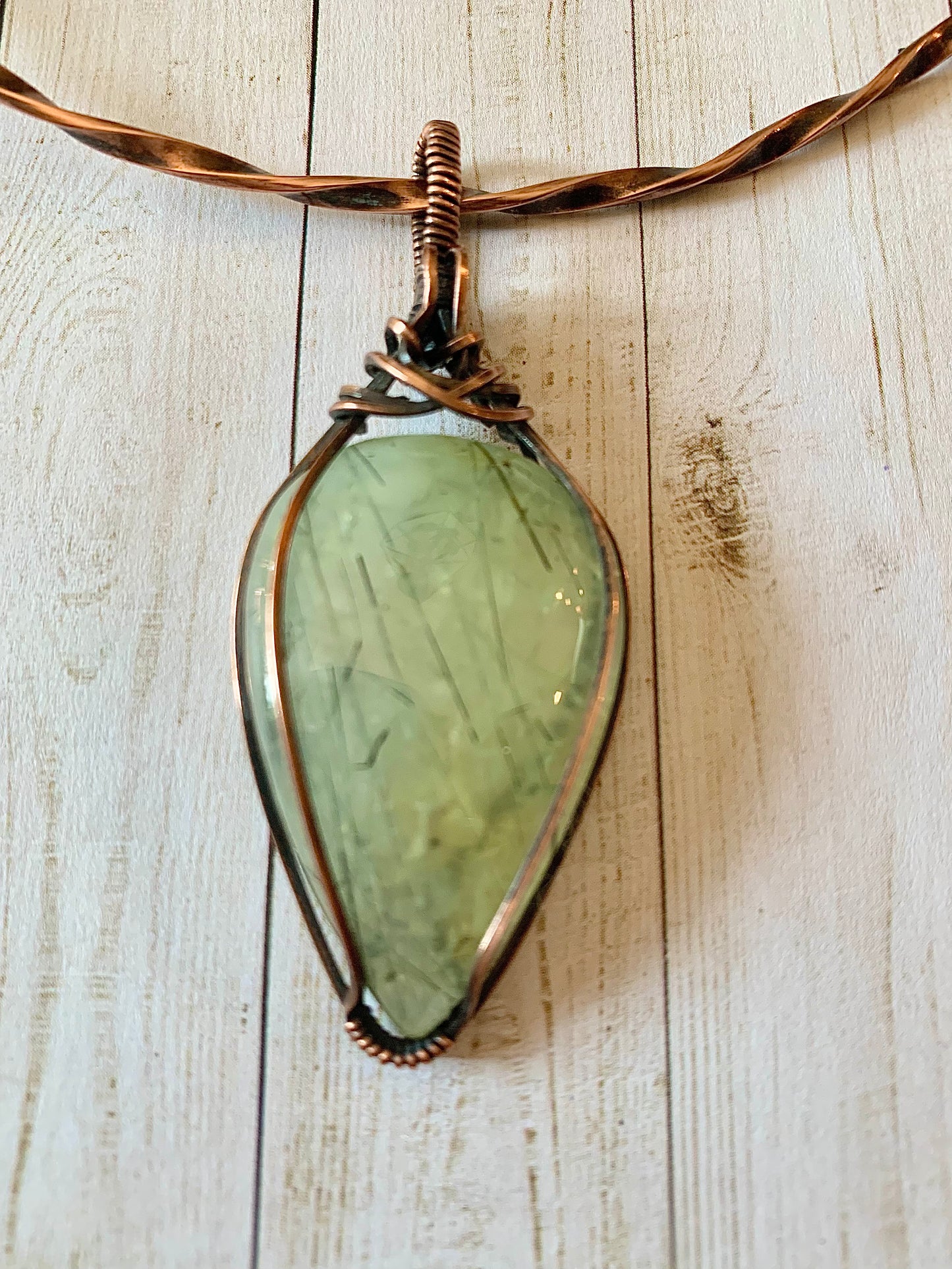 Prehnite Pendant