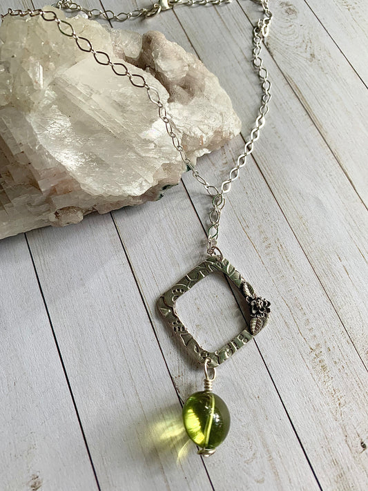 Green Amber Necklace