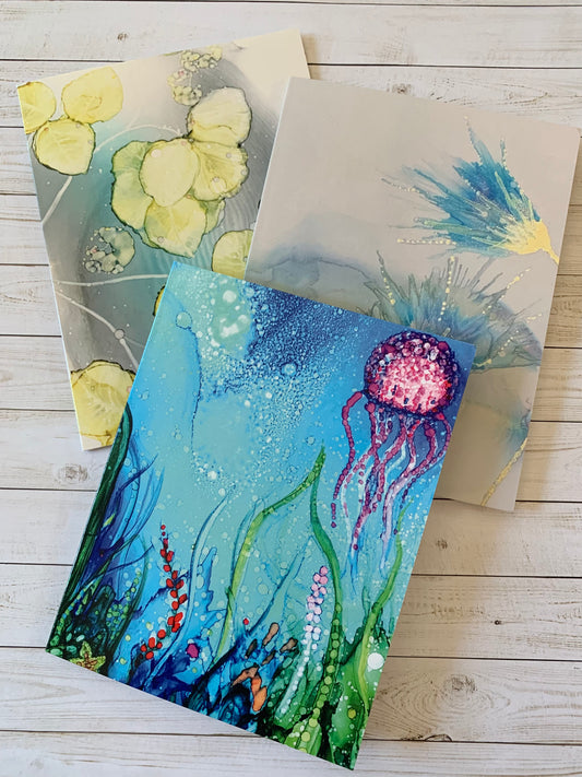 Shades of Blue Notecards