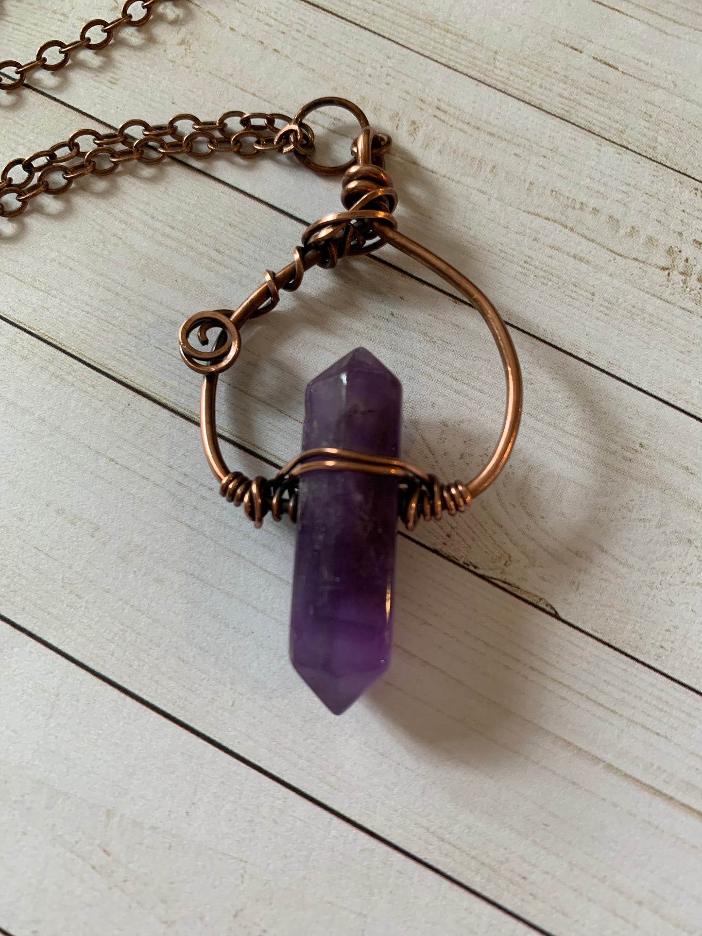 Amethyst Crystal Necklace