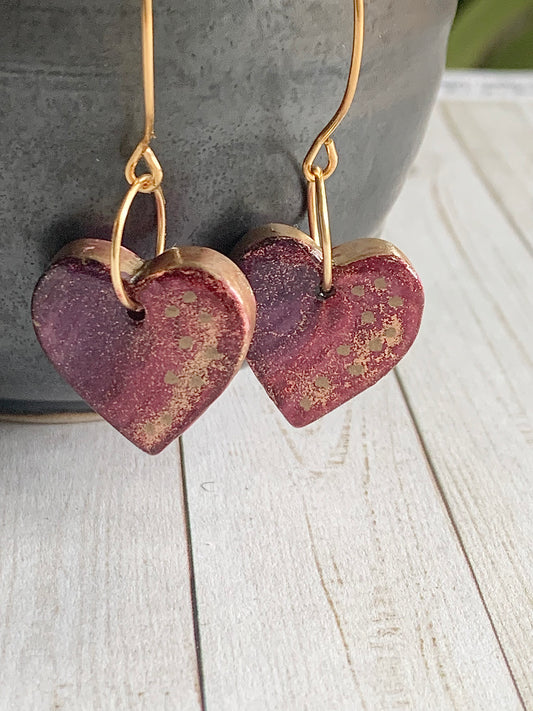 Pink and Purple Hearts