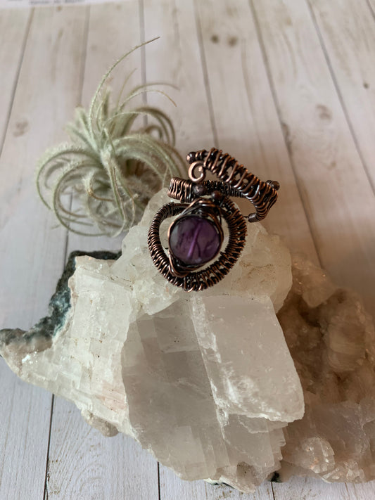 Amethyst Goddess Ring