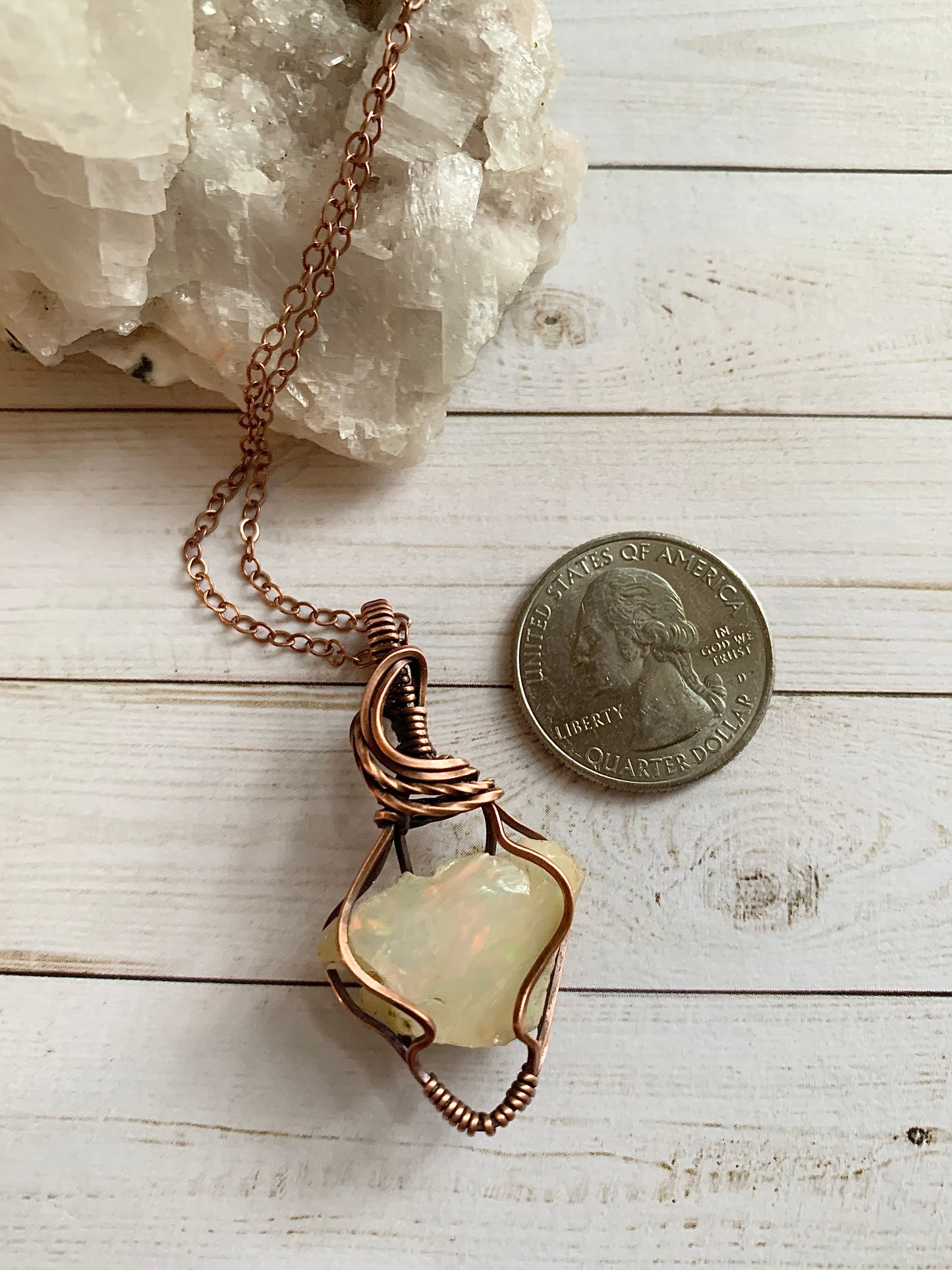 Raw Opal Necklace