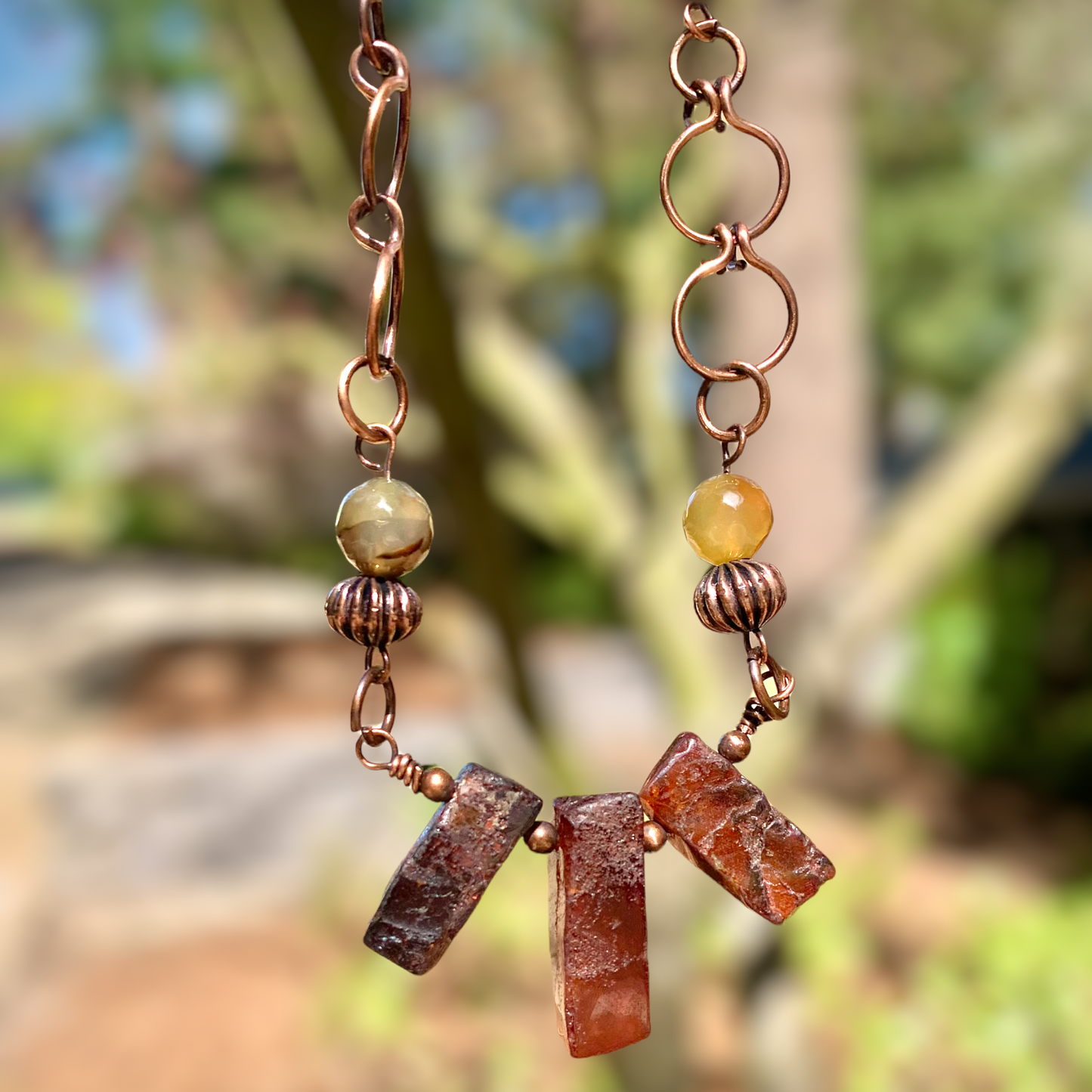 Violenta Copper and Red Jade