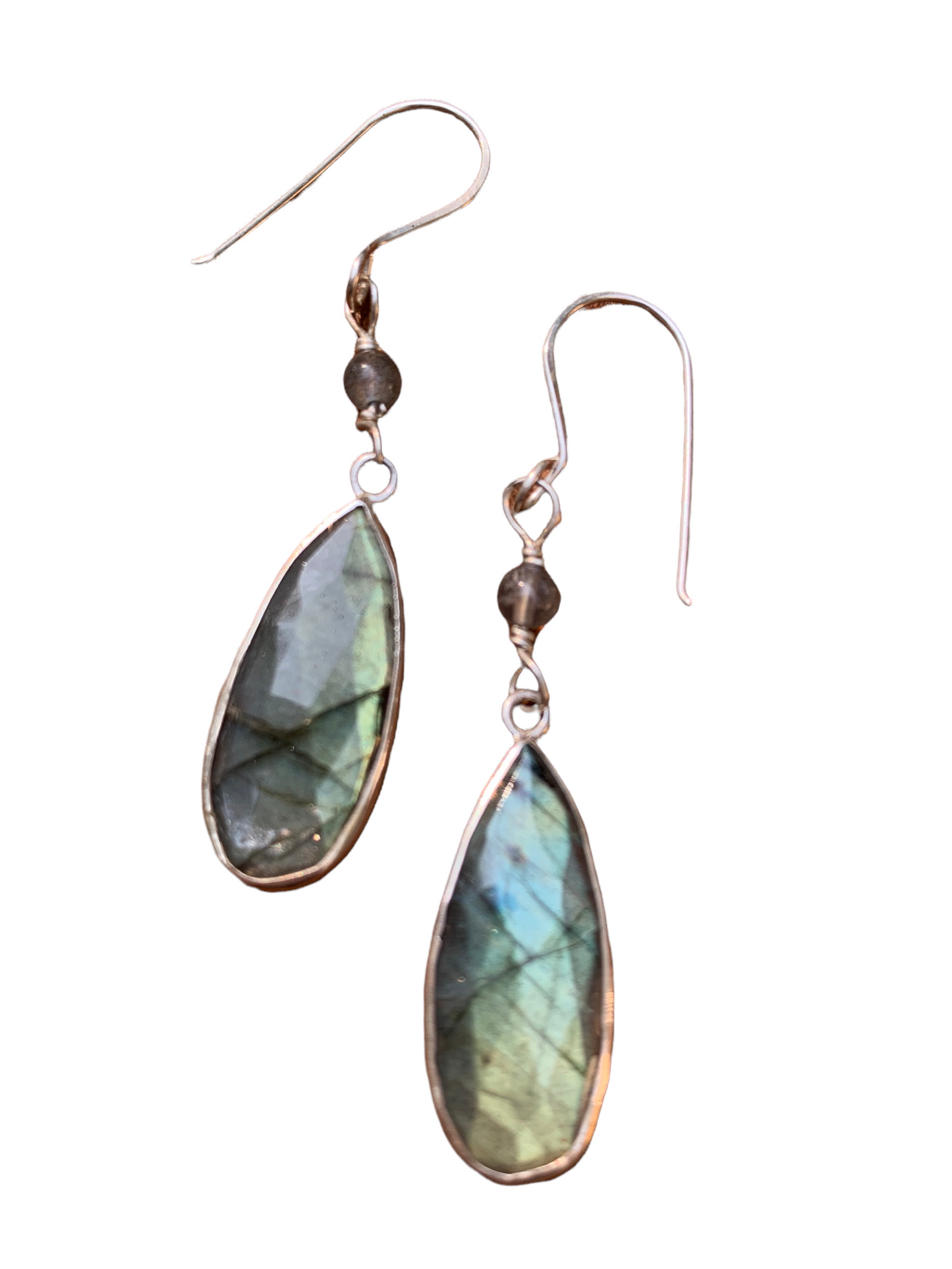 Labradorite and Sterling Silver Earrings
