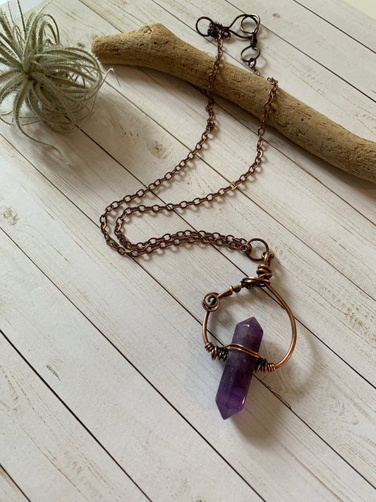 Amethyst Crystal Necklace