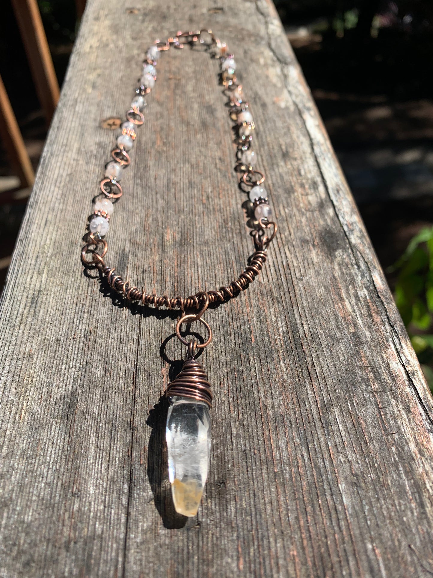 Lodolite Crystal necklace