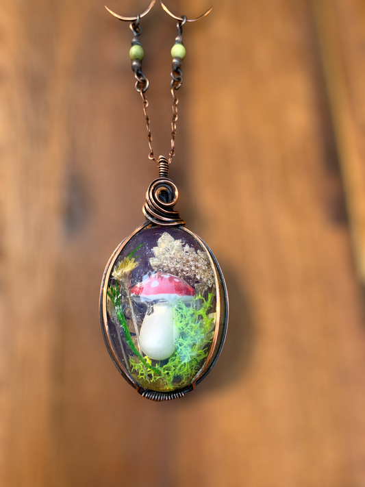 Mushroom Necklace