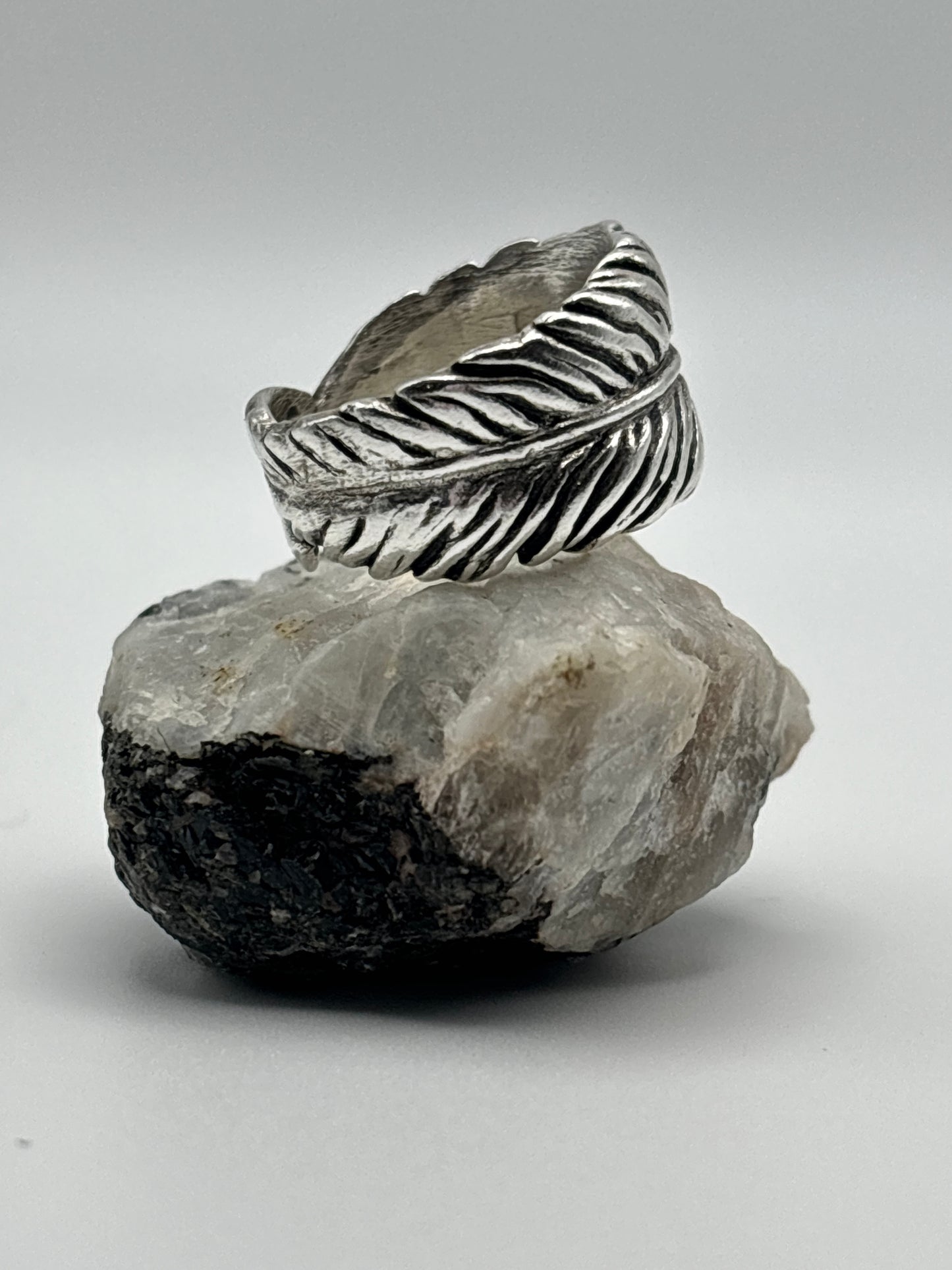 Boho Feather Ring