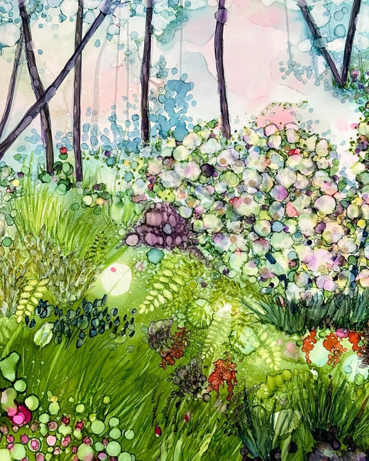 Wild Flowers in the Woods Card