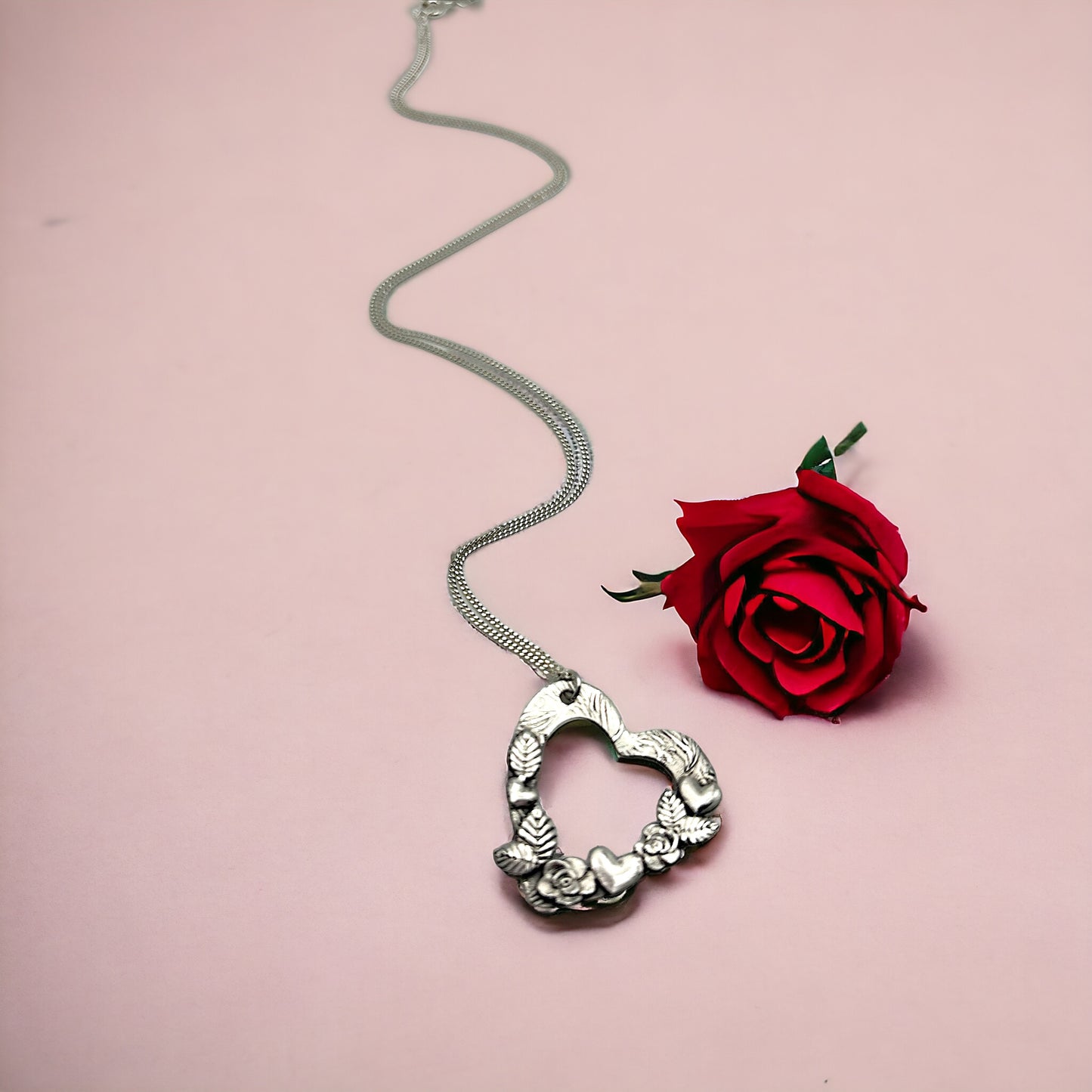 Hearts and Roses Pendant