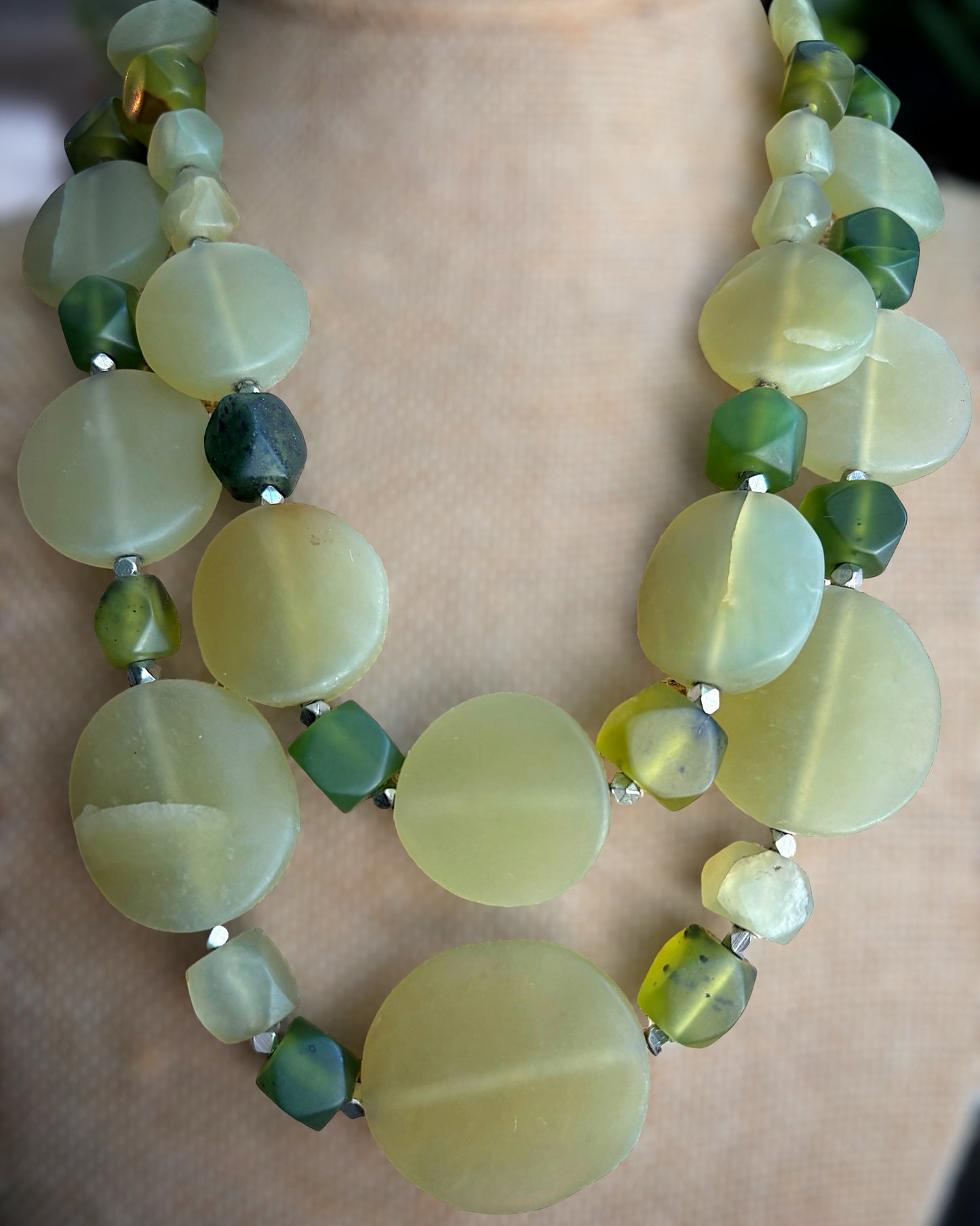 AfghanistanJade, collar necklace ￼