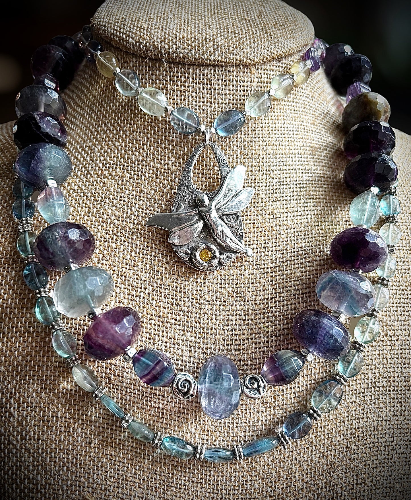 Fluorite Beaded Necklaces