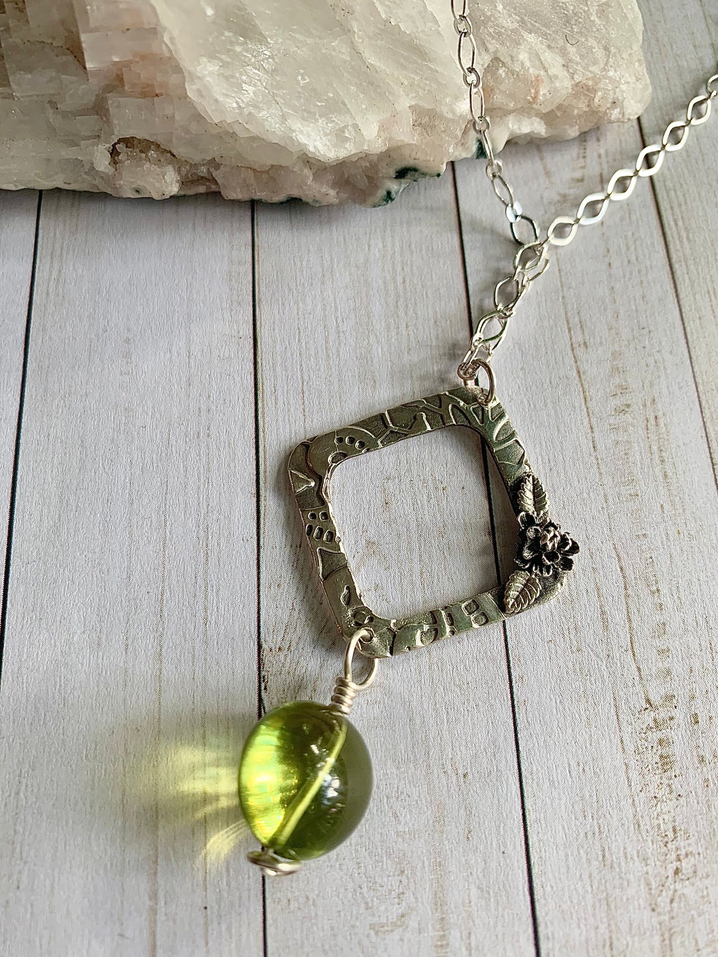 Green Amber Necklace