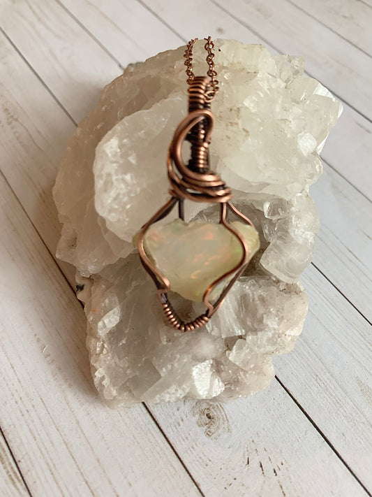 Raw Opal Necklace